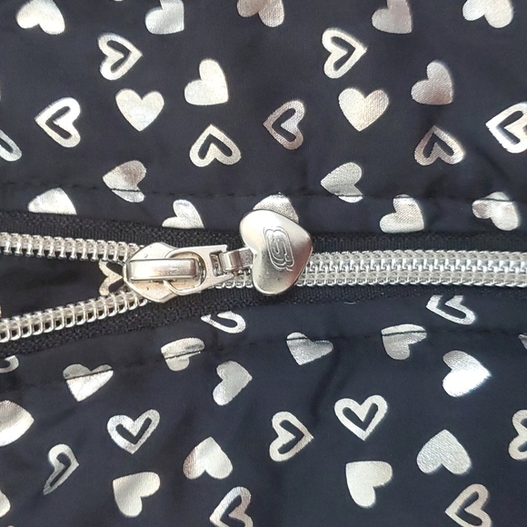 SKECHERS PUFFER JACKET W/ HEARTS. SZ 4 GIRLS. - Picture 5 of 9